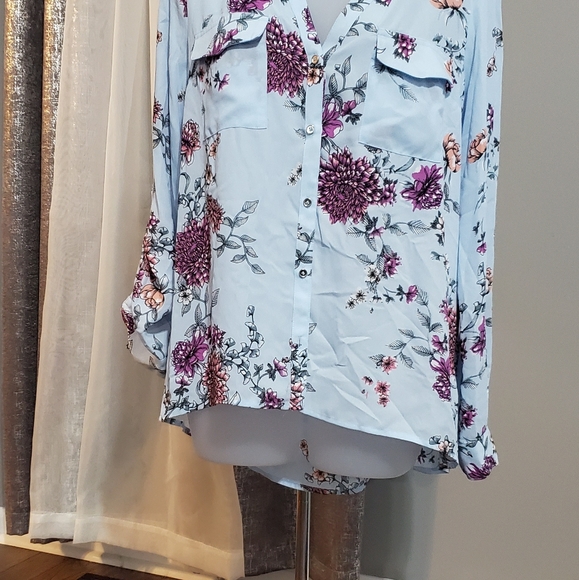 NWT Candies button down floral shirt size M - Picture 3 of 7